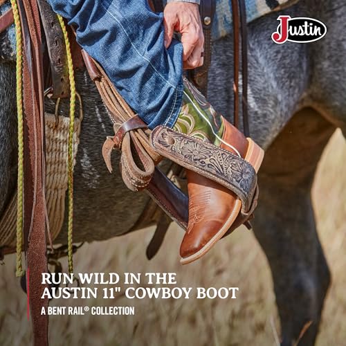 Justin Men's Austin II 11" tall Bent Rail Western Boot4