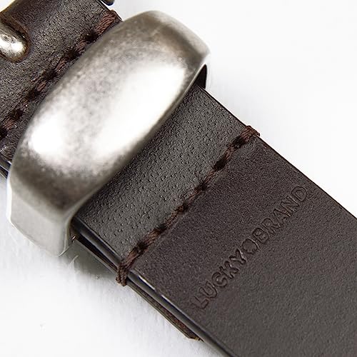 Image of Lucky Brand Women's Western Leather Belt | Classic | Fashion | Vintage | Buffalo Leather | Western-Inspired