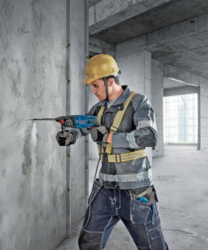Foto von Bosch Professional Bohrhammer GBH 2-21 (mit SDS plus, inkl. 3x Drill Bit SDS plus, (6/8/10 mm), Zusatzhandgriff, Maschinentuch, Tiefenanschlag, Handwerkoffer)