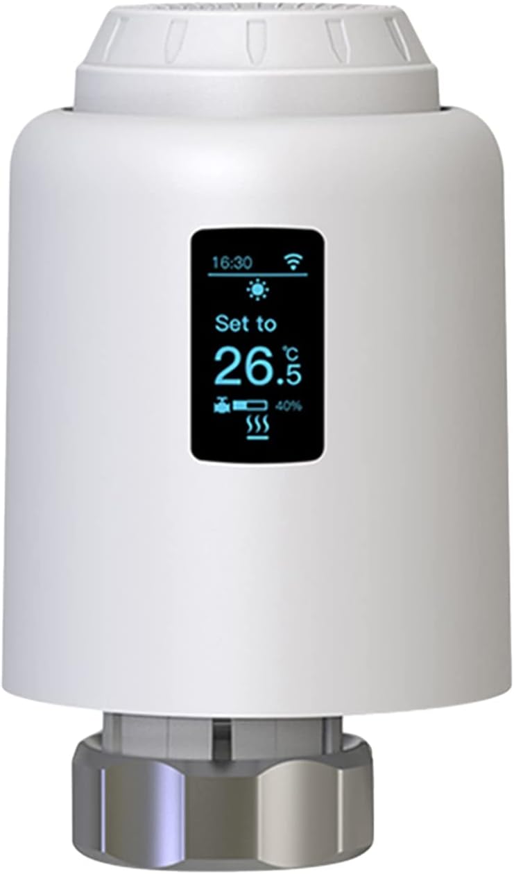 – ZigBee Smart Thermostat With OLED Display Application & Voice Control Indoor Constant Temperature Controller Programmable Child Lock Thermostatic Radiator Valve