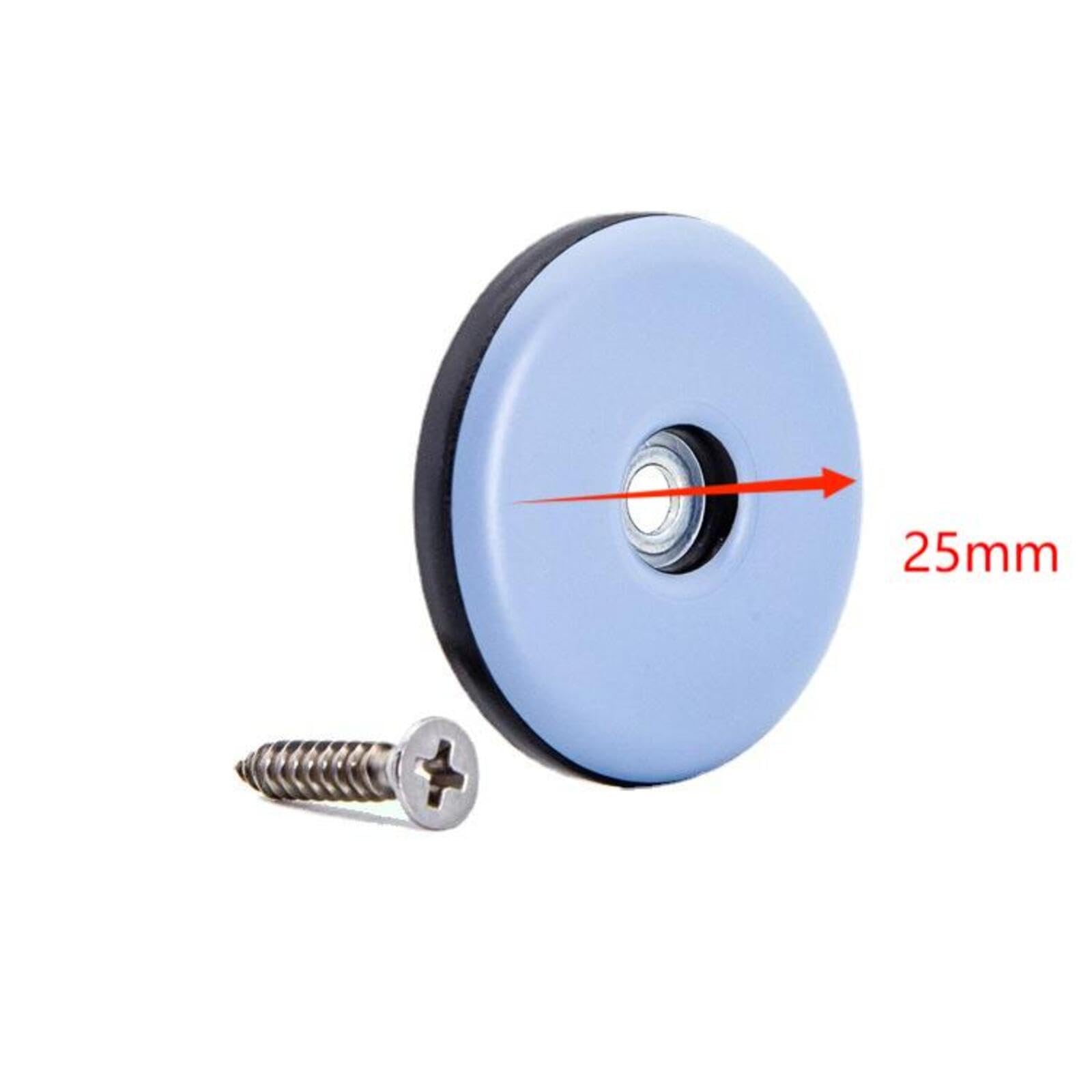 Teflon Furniture Sliders,Furniture Glides with Screws 20pcs 25mm for Chairs Tables and Appliance Sliders on Hardwood and Rugs(Grayish Blue) - Image 3