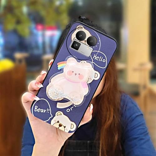 Phone Case Compatible with Realme GT8 China/C85 5G, Cute Durable Phone lens protection Design protective Anti-knock TPU Kickstan