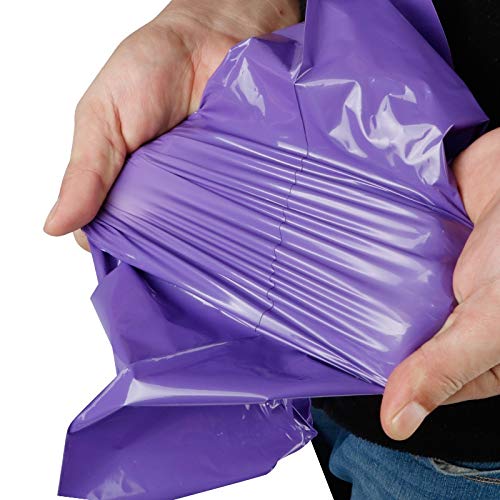 Buste Per Spedizioni,Buste Spedizione 100 buste di posta in materiale PE impermeabili viola nuove buste di imballaggio stampate con sacchetti di immagazzinaggio di corriere autosigillanti(Color:38x52c