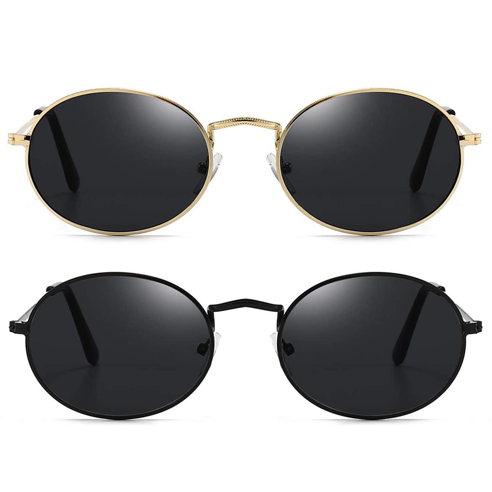 Amazon | JUDOO レディース メンズ オーバルサングラス ヴィンテージ