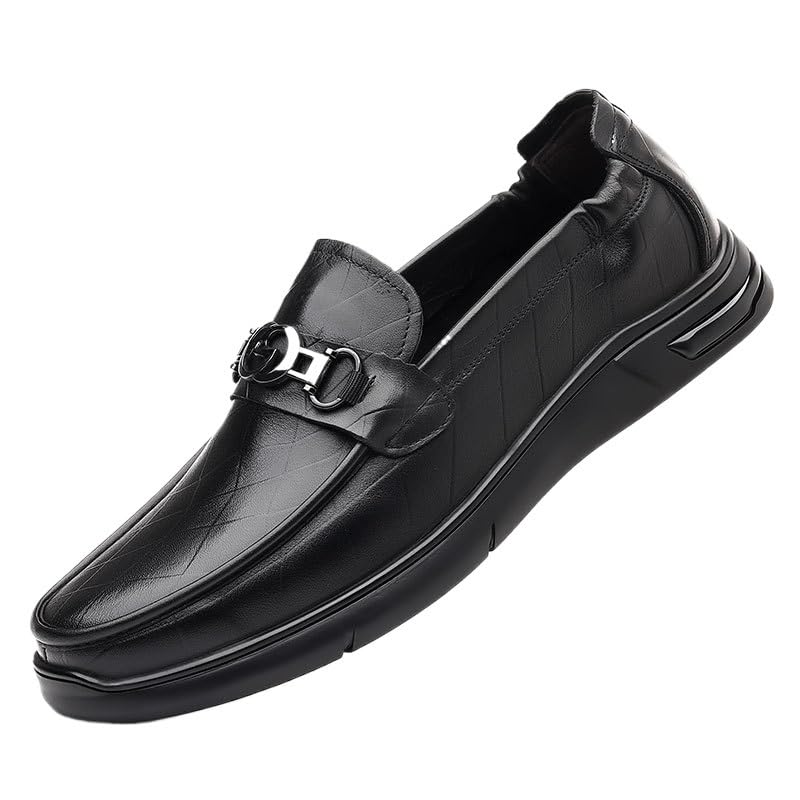 Men's Slip-on Shoes New Spring Loafers Shoes Embossed British Style Driving Flats
