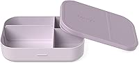Bentgo Modern Tray with Matte Lid - Reusable, BPA-Free, Meal Prep Containers for Adults with Removable Divider - 3 or 4 Compartments for Healthy Portioned Meals At Home & On the Go (Orchid)