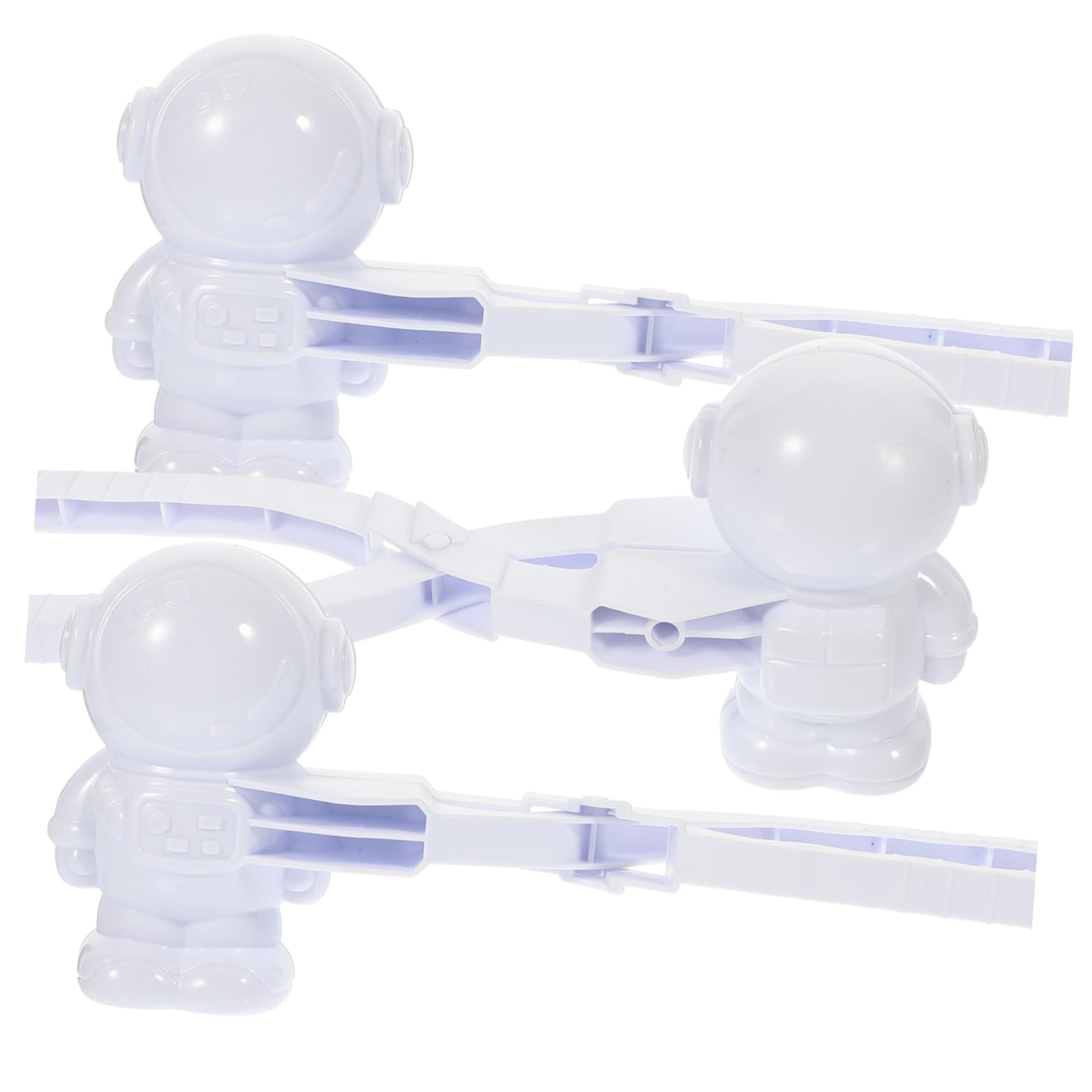 BRIGHTFUFU Adorable Snowman Maker 3pcs Plastic Clip Toys Boys and Girls Toys Snow Outdoor Tool Kit Random