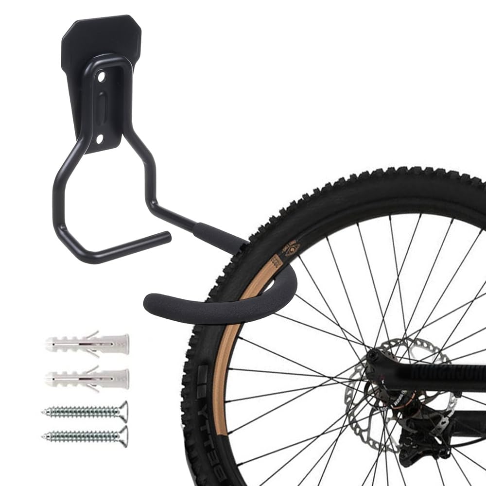 Maclean MC-433 Vertical Wall Bike Mount, Wall-mounted Bike Holder, Maximum Load 20kg - Image 3