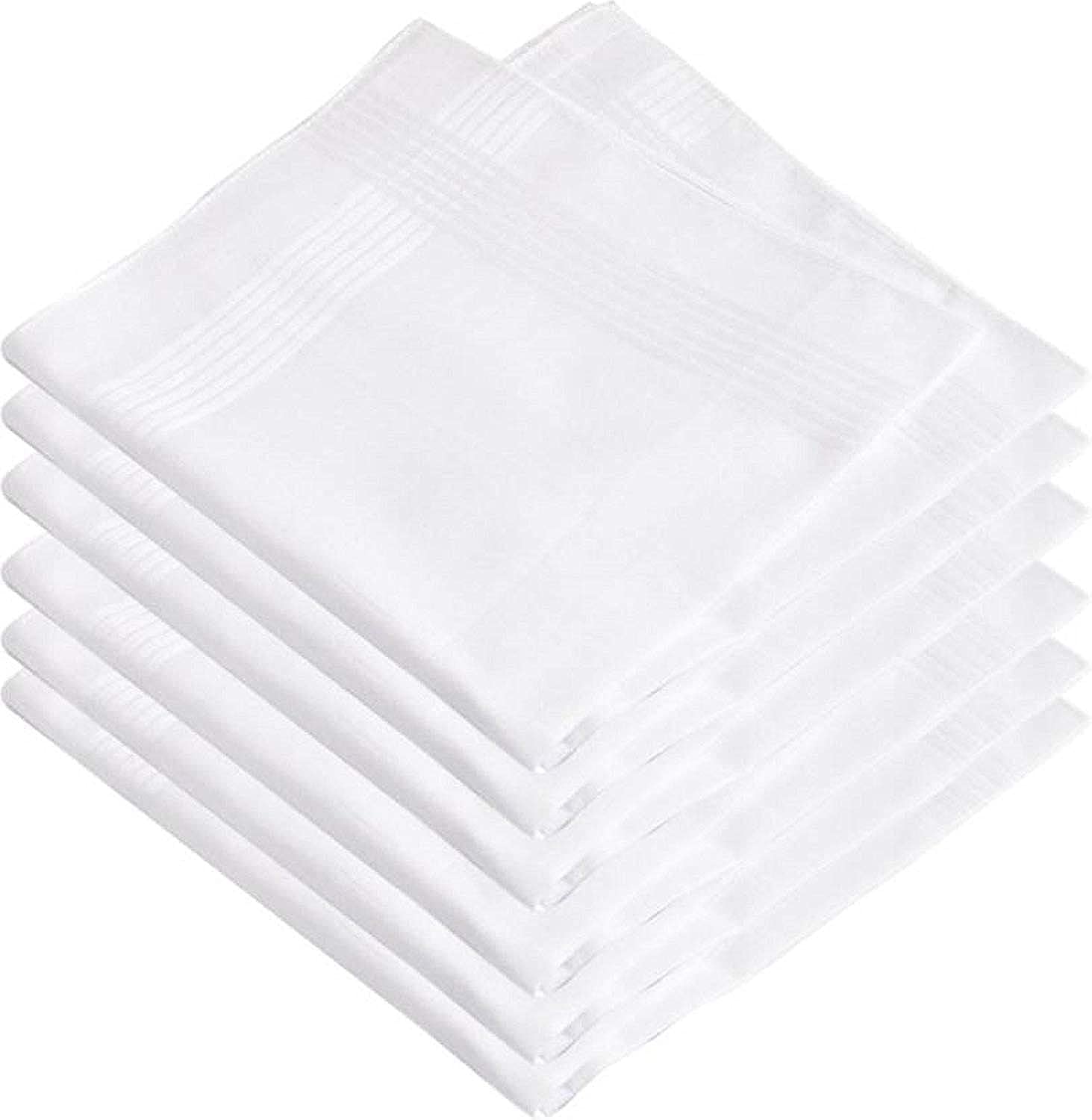 jenny denial Men's Pure Cotton Rumal/Handkerchief - White, (50 x 50 Cm)-picture-11