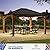 Modern Shade Tranquil Grove Wood Gazebo 12' x 14', Permanent Grill Gazebo with Galvanized Steel Hardtop Roof, Cedar Framed Wooden Pavilion for Garden, Backyard