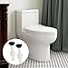 BE-TOOL Toilet Seat Hinge Bolts and Nuts with Rubber Washer, Universal White Plastic Toilet Seat Hinge Bolt (6 PCS)