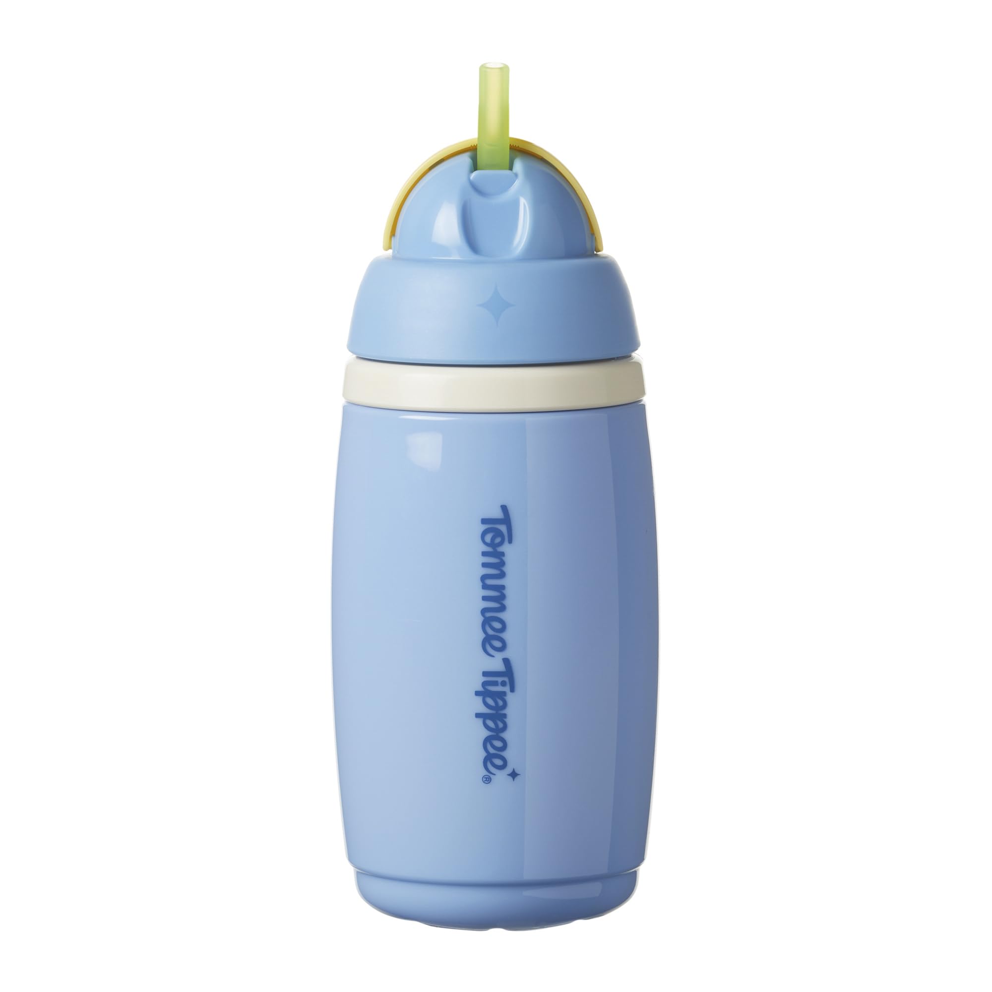 Tommee Tippee Insulated Active Straw Cup, 266ml, Spill-Proof Toddler Water Bottle for 12 Months+, Flip Lid Helps Keep Straw Clean, Blue, 1 Pack-image-29