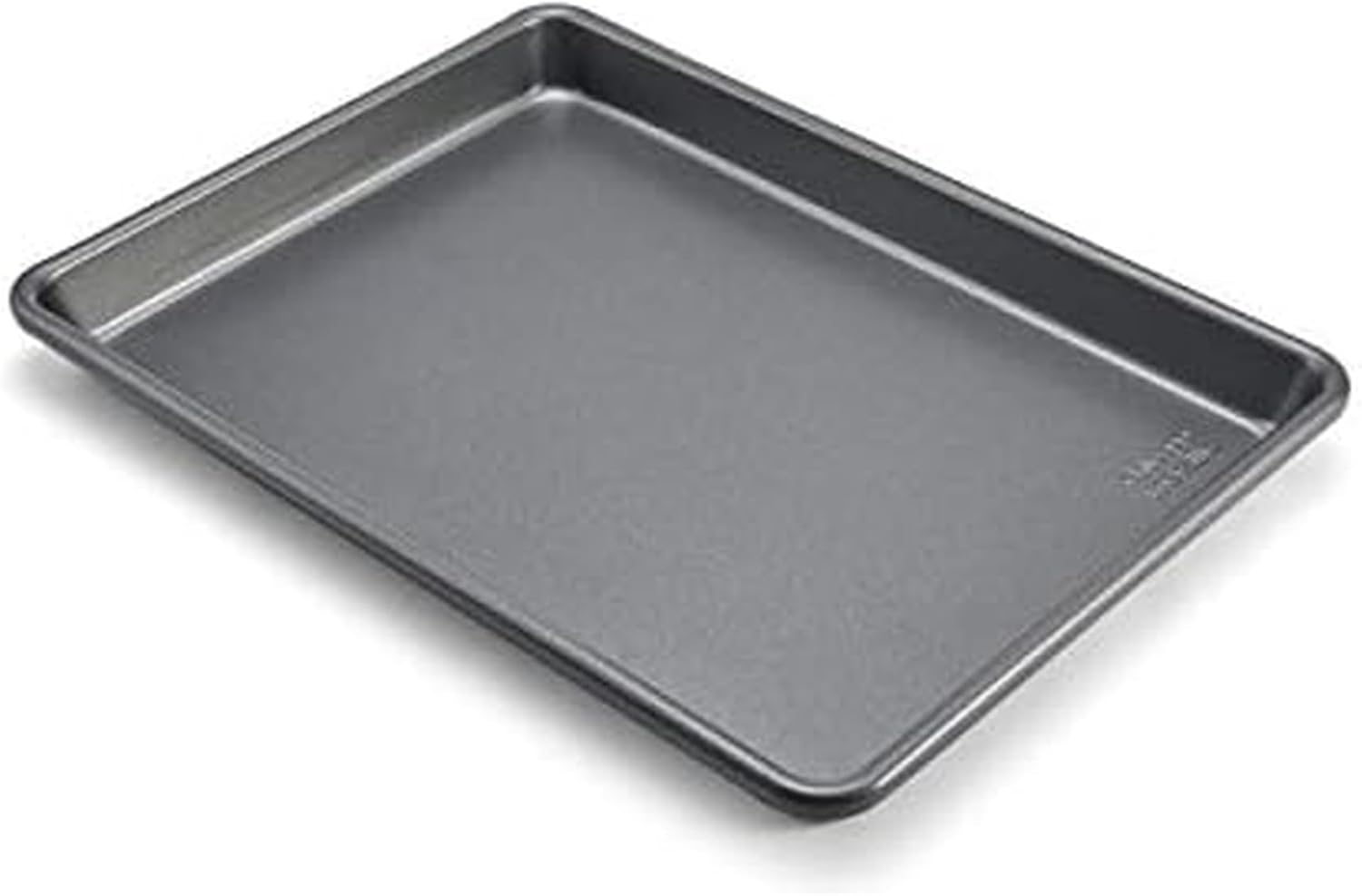 Chicago Metallic Commercial II Non-Stick Small Cookie/Baking Sheet. Perfect for making jelly rolls, cookies, pastries, one-pan meals, and more,12.25 by 8.75, Gray - Image 1 of 6