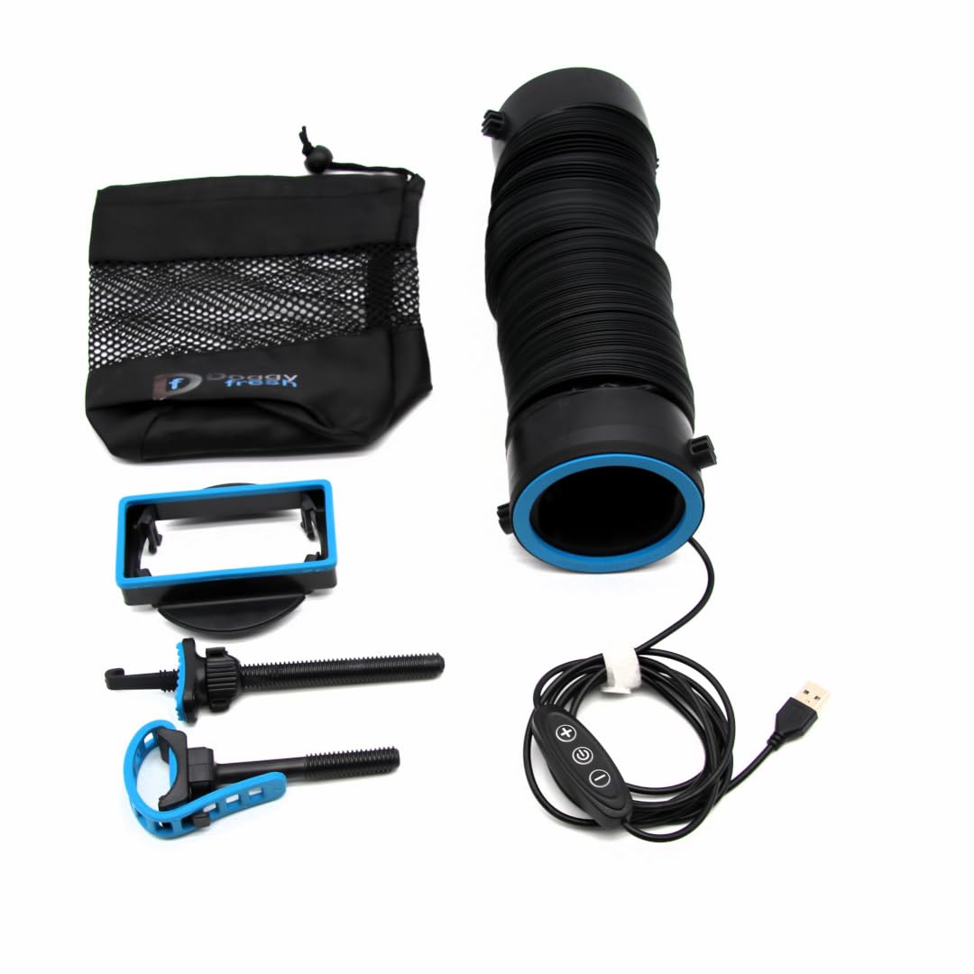 Doggyfresh Ventilación, refrigeración para perros en el coche (azul) | Transporte aéreo activo