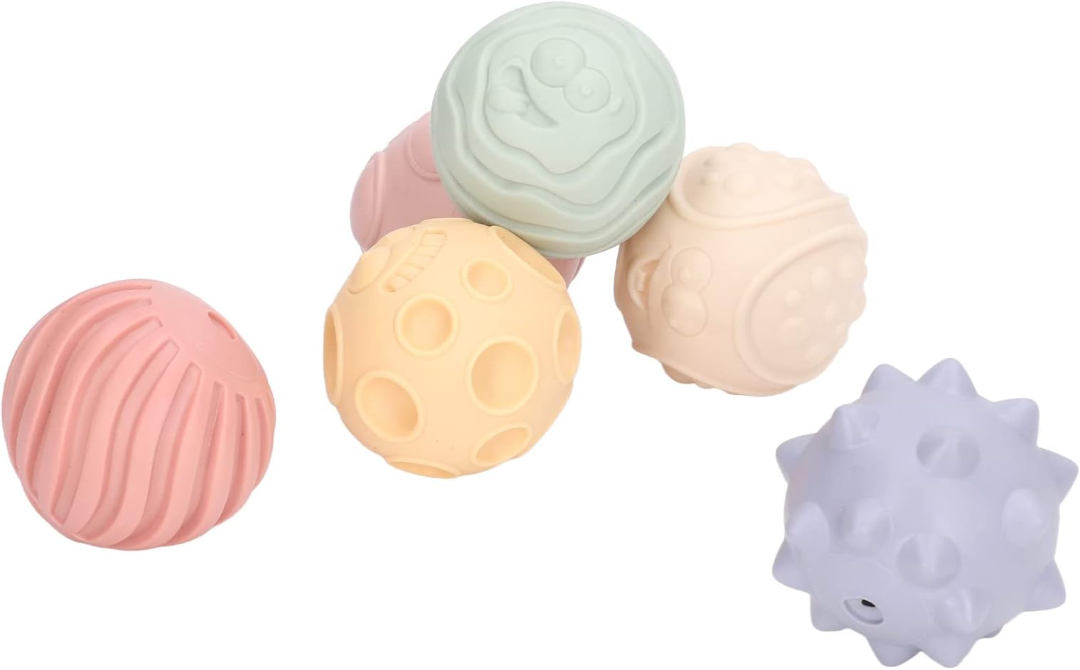 Textured Ball, Various Sizes Sensory Balls Kit for Above 6 Month Baby