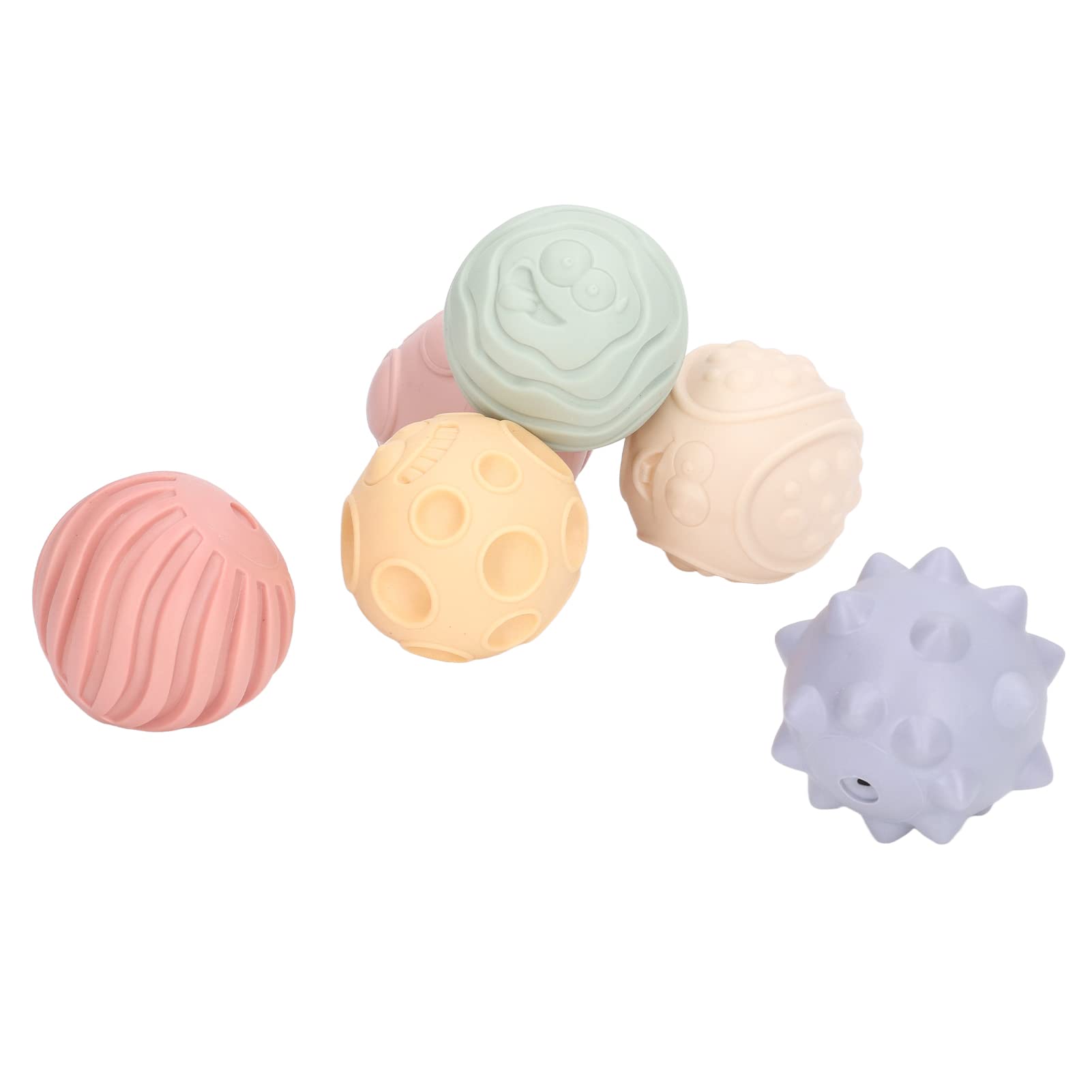 Textured Ball, Various Sizes Sensory Balls Kit for Above 6 Month Baby