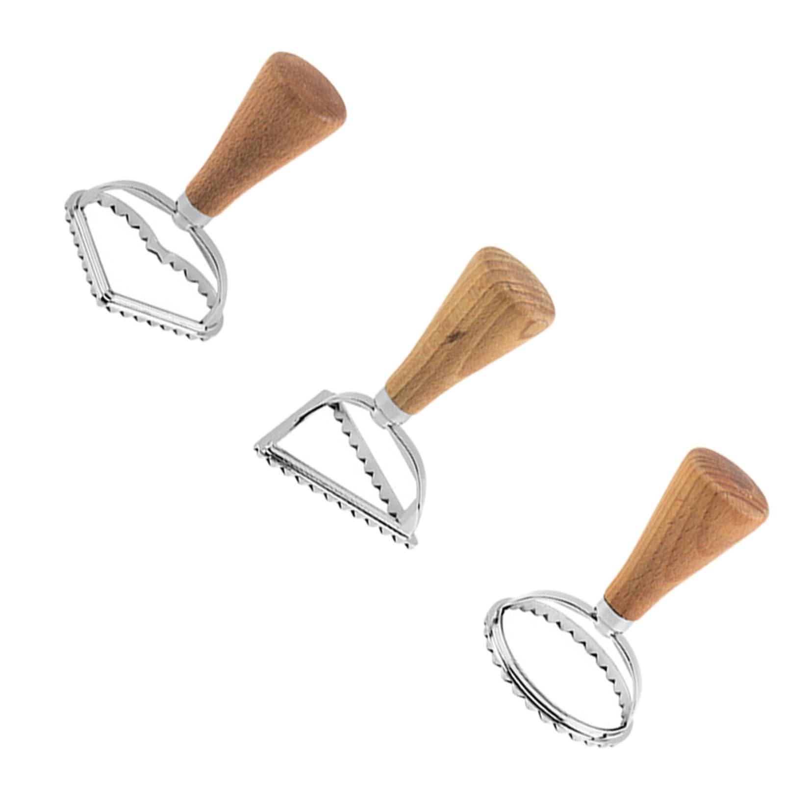 DECHOUS 2 Set Di Per Biscotti Per Ravioli Per Biscotti Gadget Da Forno in Lega Di Legno Forme Assortite Facili Da Usare 3 Pezzi * 2