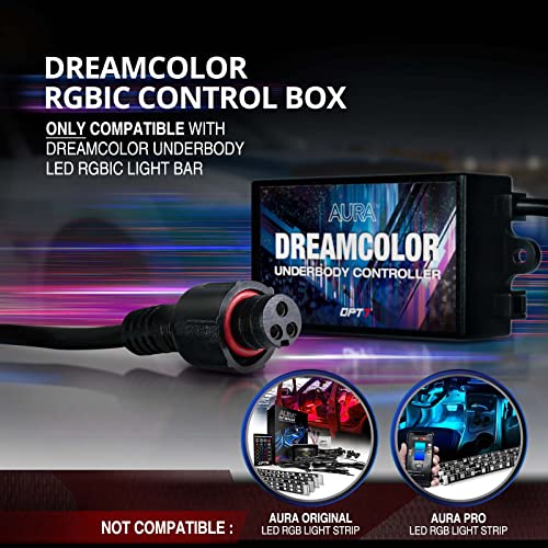 Opt7 AURA V1 DREAMCOLOR UNDERGLOW LIGHT Aura Dreamcolor Underglow Chasing Lights W/Wireless Remote, Waterproof Rigid Aluminum Led Light Bar, Exterior Neon Accent Underbody Rgb-Ic Light Kit thumb #5