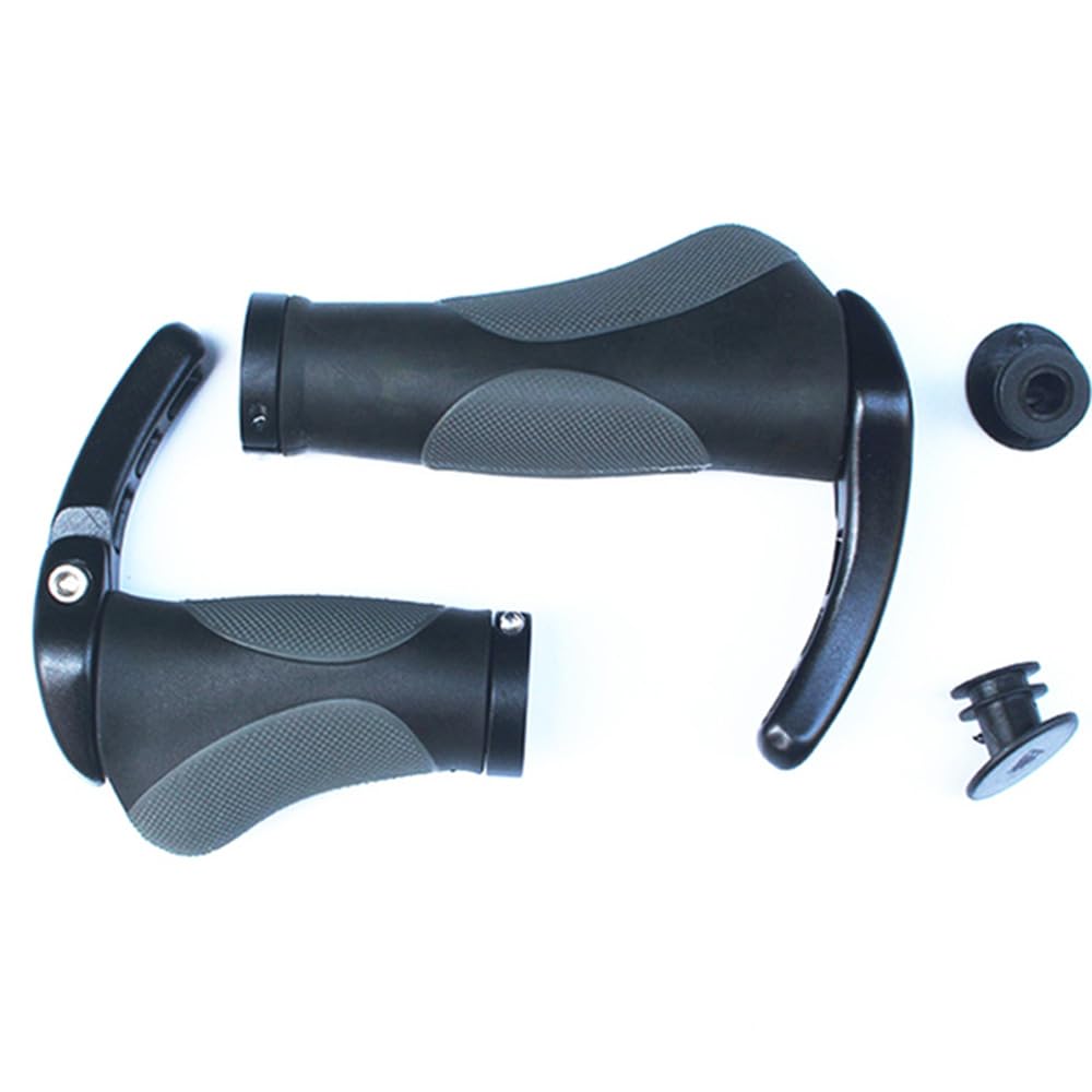 Bike Grips Handlebar 130mm 90mm Lockable Handle Bar Rubber End Grip  Diameter For Multi-Speed Bicycle Mountain BMX Floding