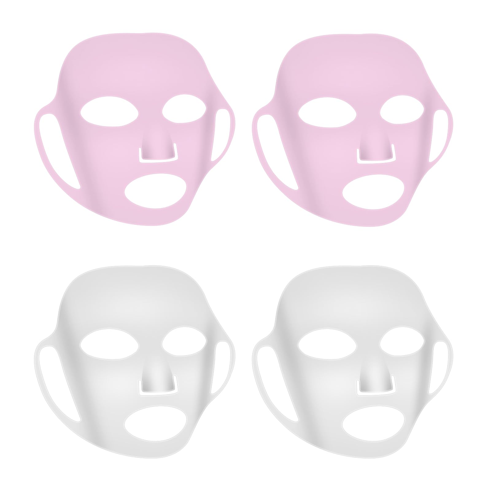 Reusable Anti-Wrinkle Silicone Face Mask Holder for Women Spa Moisturizing Wrinkle Prevention with Ear-Hook Loops 3D Wra 