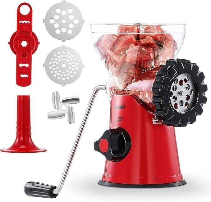 Geedel Meat Grinder Manual Meat Mincer Sausage Meatball Churro Maker