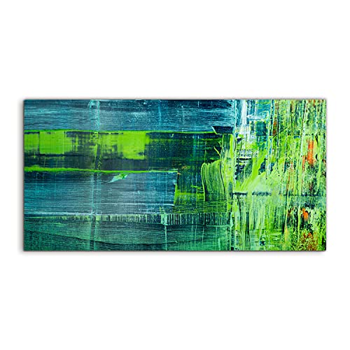 Tableau acrylique abstrait 120x60cm pour habiller un grand mur vide de salon