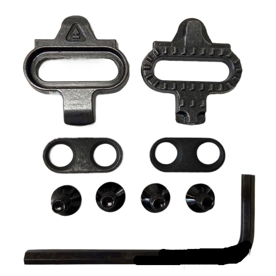 Calas SPD compatibles con SH51 SH56, BlackSH51 BlackSH56 Amarillo Sp1Red Sp2Red, Set Antideslizante Indoor Cycling(BlackSH51)