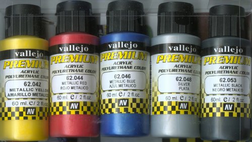 Vallejo premium color Pintura Metalizada  (paquete de 5)