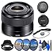 Sony E 35mm f/1.8 OSS Lens (SEL35F18) + Filter Kit + Lens Cap Keeper + Cleaning Kit + More (Renewed)