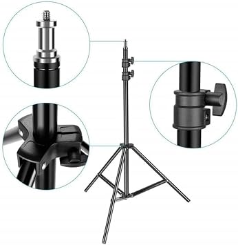 Coverzone Tripod Camera Light Foot Camera Monopod 50cm-200cm Openable Foldable Tripod Publisher Vlog Youtuber Light Tripod Foot