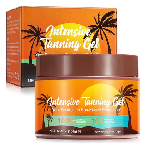 Aliver Intense Tanning Gel 150G Carrot Gel Cream For Sunbeds And Outdoor Sun Uses 100% Natural Ingredients To Achieve A Tan