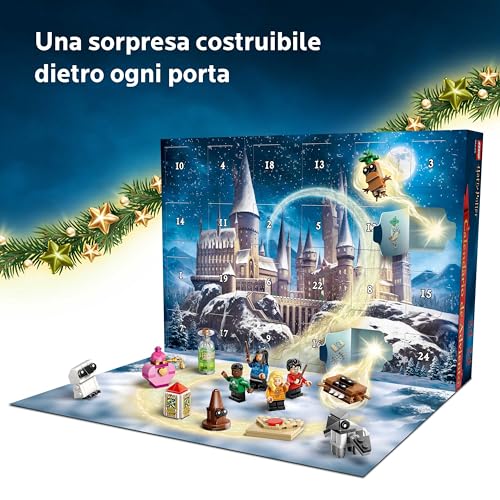 Harry Potter Calendario dell'Avvento 2025 per Bambini e Bambine da 7 Anni - Gioco per il Conto alla Rovescia di Natale con 24 Sorprese tra cui 8 Minifigure e Mini Modelli - Idea Regalo - 76456 - Lego - Immagine 4