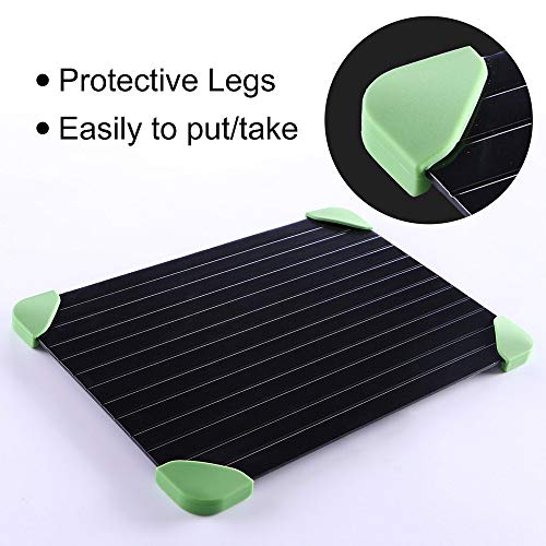 CGgJT Abtauungsschalen mit Silikonmatte 35,5 * 20,5 * 0. 2cm Schnelles Auftauen von Board Steak Fleisch Meeresfrüchte… - Image 5