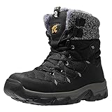 [SOARHOPE] スノーシューズ メンズ スノーブーツ 防寒 シューズ 冬 ブーツ 男女兼用 ウィンターブーツ 雪 靴 アウトドア レッキング シューズ 防水 裏起毛 ボア 保暖 滑り止め カジュアル 通勤 27.0 cm 3E