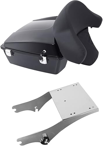 TCMT Soporte para respaldo de maletero de 10.7 pulgadas, apto para Harley Touring Road King Road Street Electra Glide 1997-2008