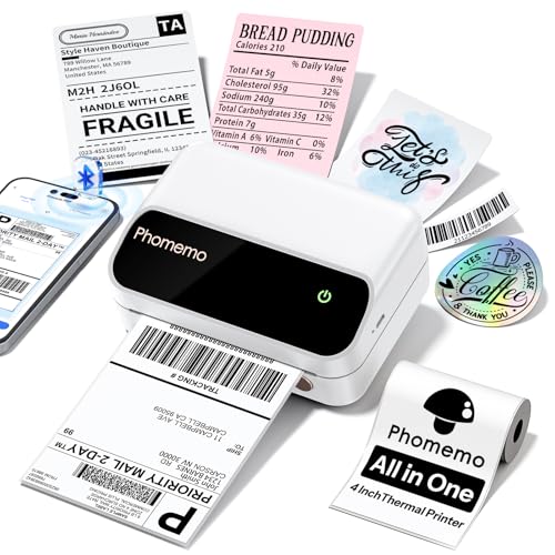 Image of Phomemo M420 Thermal Label Printer, 4x6 Portable Shipping Label Printer
