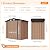 Breezestival 6x4FT Outdoor Storage Shed Brown