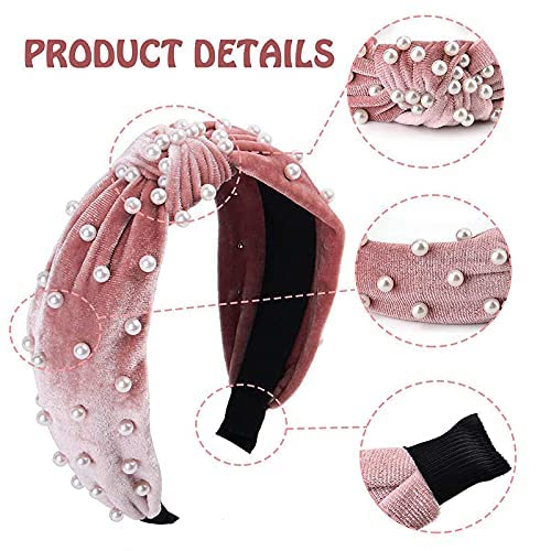 Diademas Acolchadas Con Perlas Para Mujer, Diademas Anchas Con Cuentas Acrílicas, Aros Para El Pelo Barrocos, Accesorios Para El Cabello Hechos A Mano Para Niñas | En Línea