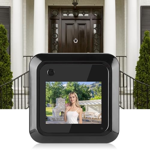 Visionneuse de porte numérique 2,4 pouces avec sonnette intégrée et écran LCD