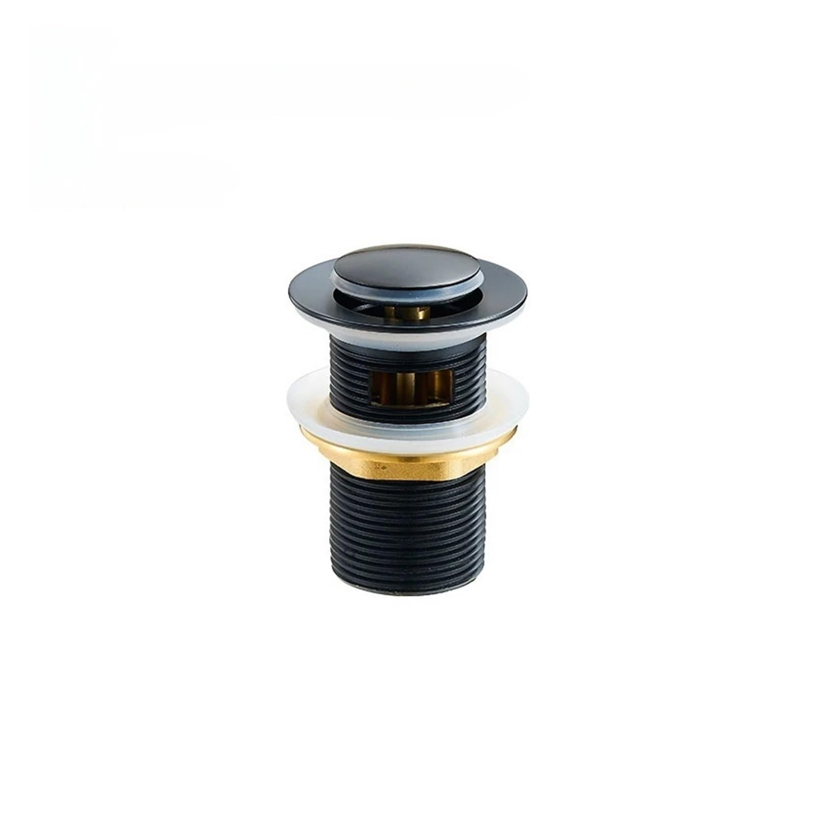 Sink Plug Pop Up Bathroom Sink Stopper Washbasin Pop Up Drain Plug Cover Waste Pipe Drainer With Or Without Overflow For Bath Accessories(L)