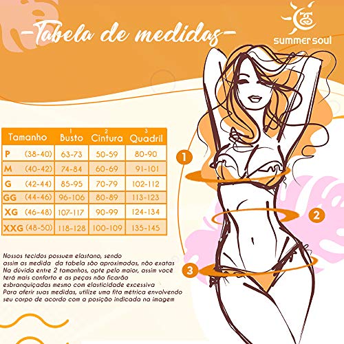 Biquíni Hot Pants Com Bojo Meia Taça Floral Preto Summer Soul (M)