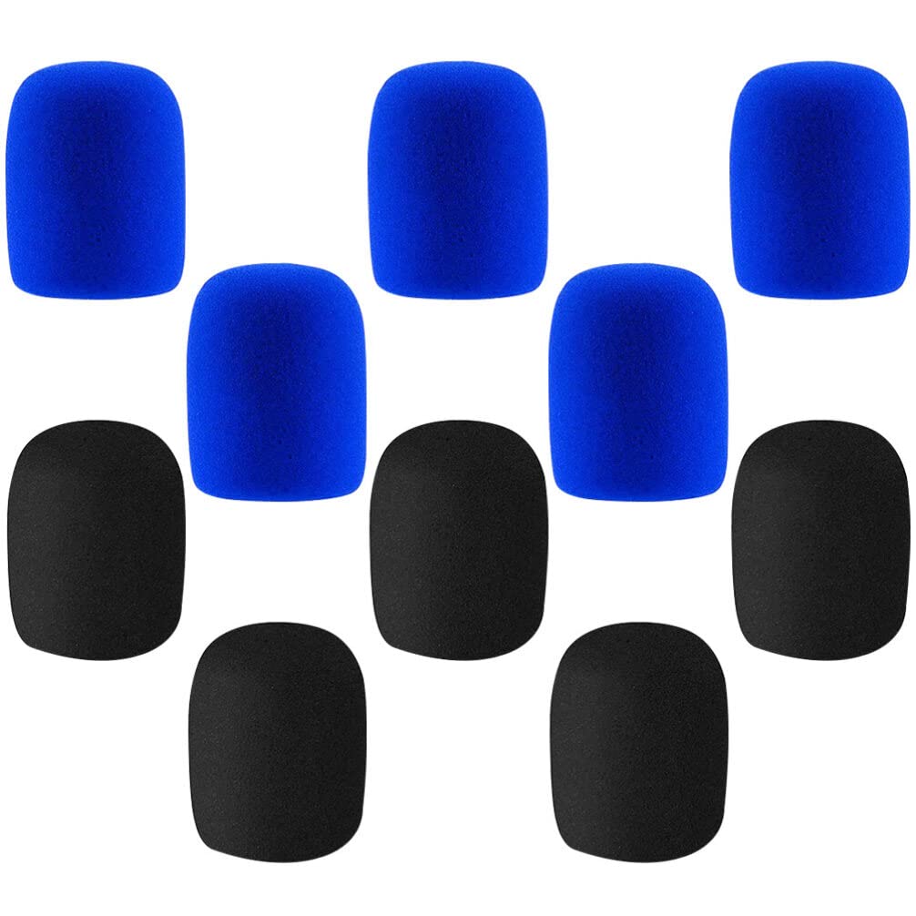Didiseaon 10pcs Microphone Sponge Cover Microphone Accessory Mic Covers Universal Mic Cover Microphone Cover Microphone Protectors Sponge Cover for Microphone Covers for Microphone