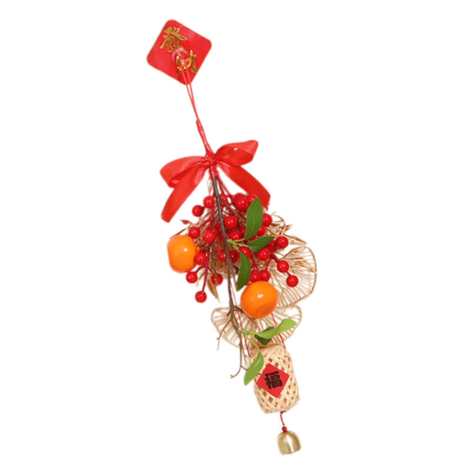Jazuaiao Realistic Fruit Designing Chinese New Year Hanging Ornament Decorative Pendant for Door and Window Holiday Decorations