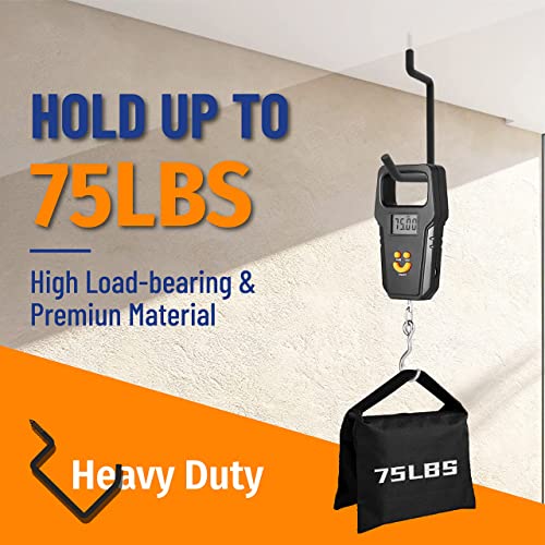 Poetiske Screw In Ladder Bike Hooks Ceiling Hanger Wall Mounted Bicycle Chair Garage Organization Heavy Duty Vinyl Coated 4Pack #TOP3