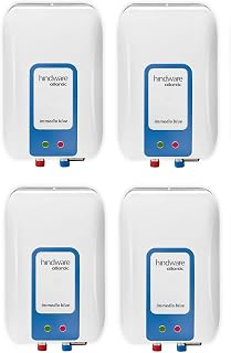 Hindware Atlantic Immedio 3 Litres, Instant Water Geyser (White and Blue) - Pack of 4