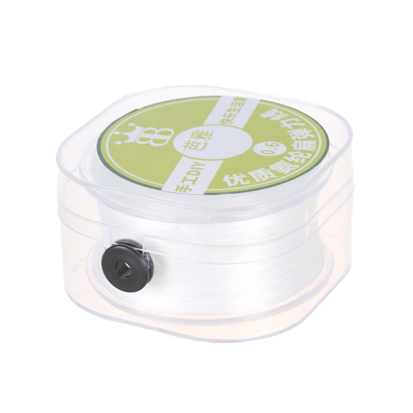 Stretchy Bead Cord for Bracelets White Spandex Thread for Jewelry Stylish Flat Beading String with Storage Bag Strong Stretch Cord