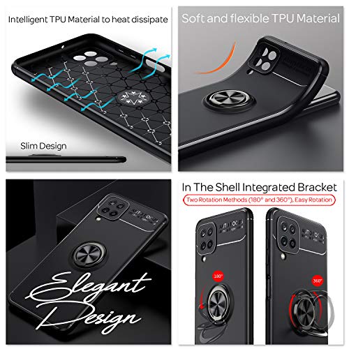 NALIA Ring Cover compatibile con Samsung Galaxy