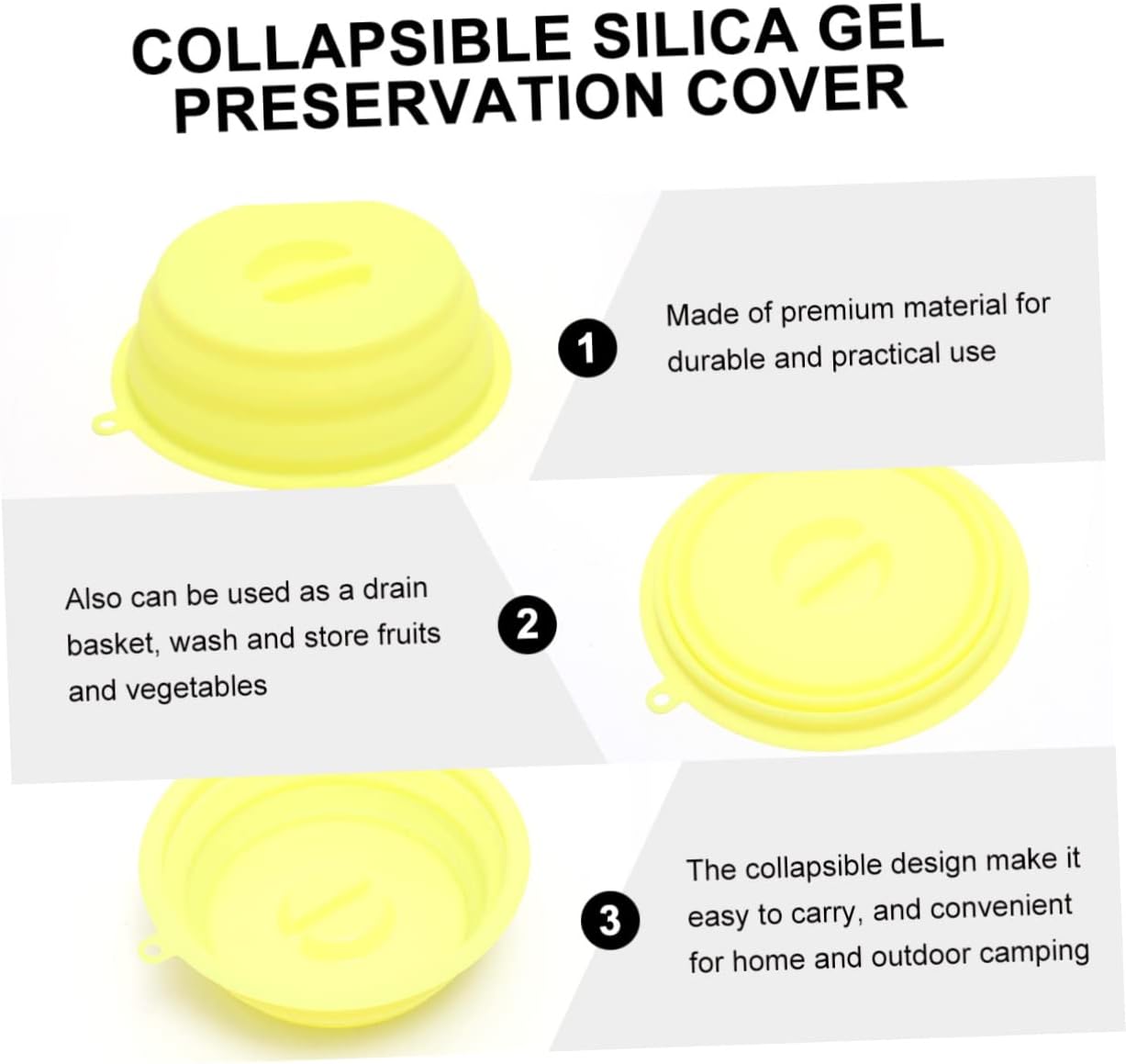 Storage Containers Lids for Organizing Silicone Food Cover Compatible Lids Fresh Cover for Bowls Eco-friendly Space-saving Drain Basket