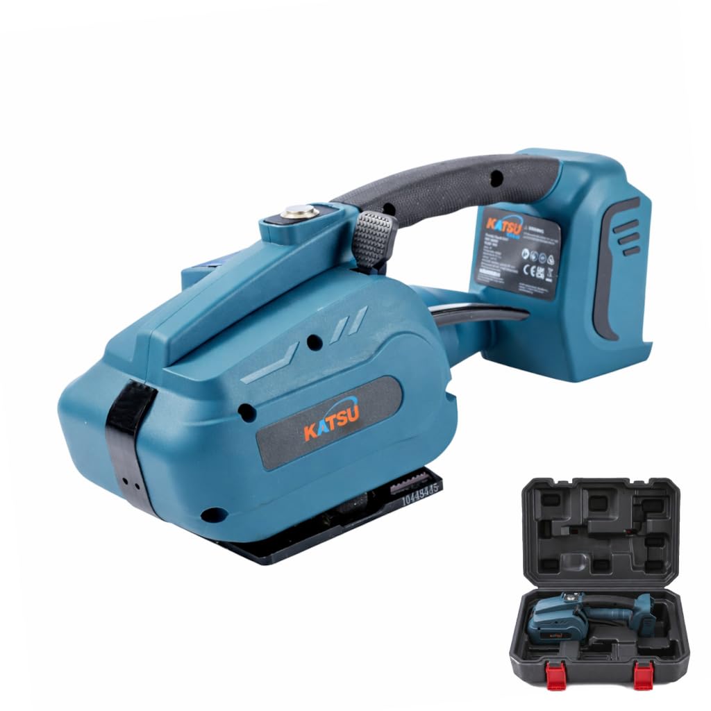 Katsu Tools Cordless Handheld Tensioner Strapping Tool, Automatic Strapping Machine, Packaging Box Baler For 9-16Mm Pp/Pet Straps (No Battery)