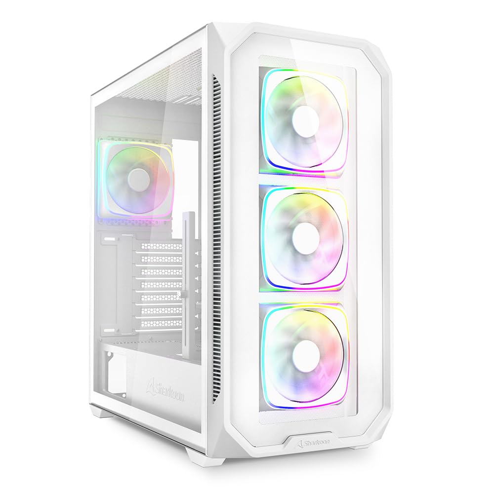 Sharkoon Ak5g Rgb White Atx - Carcasa Para Pc